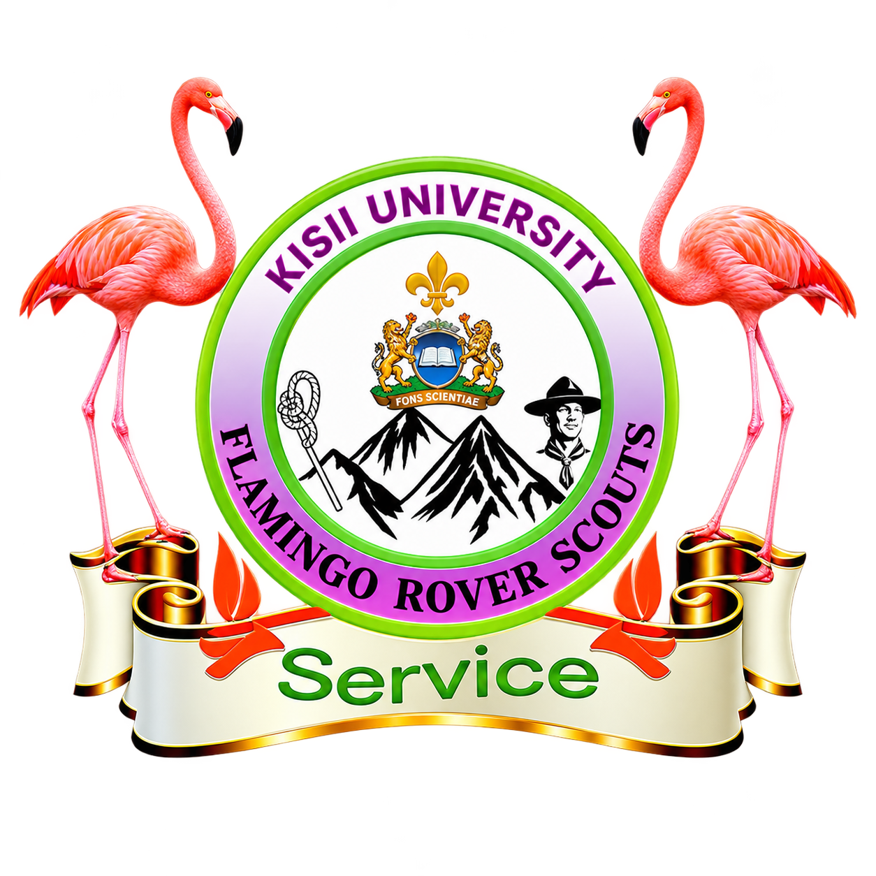 Flamingo Rover Scouts logo